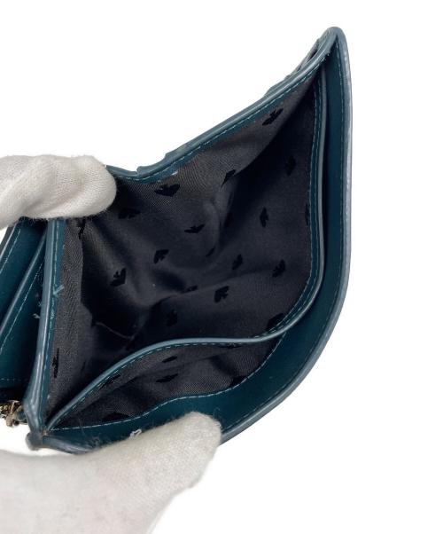 Kate Spade（ケイトスペード）Kate Spade (ケイトスペード) 2つ折り財布 ネイビーの古着・服飾アイテム