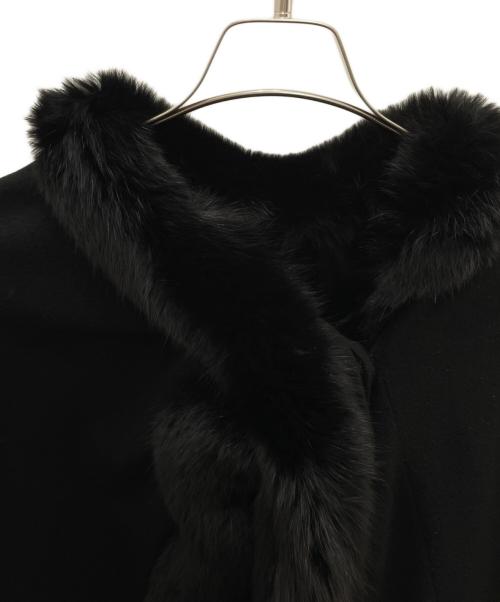 mia carna（ミアカーナ）mia carna (ミアカーナ) ポンチョ ブラック サイズ:FREEの古着・服飾アイテム