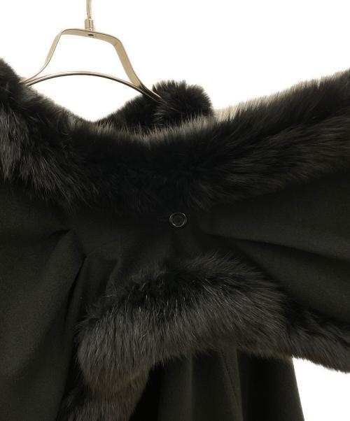 mia carna（ミアカーナ）mia carna (ミアカーナ) ポンチョ ブラック サイズ:FREEの古着・服飾アイテム