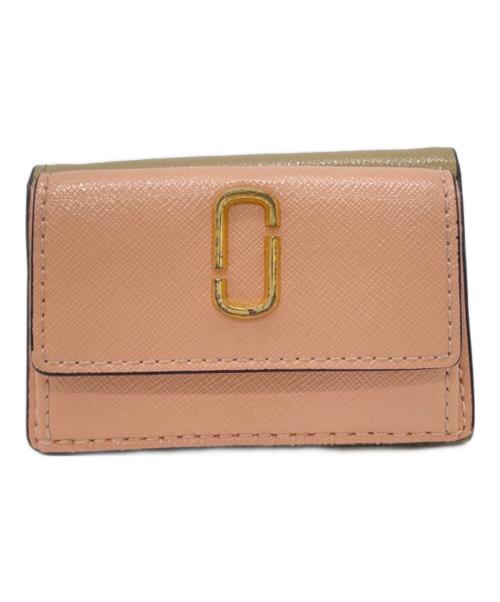 MARC JACOBS（マークジェイコブス）MARC JACOBS (マークジェイコブス) 3つ折り財布 ピンクベージュの古着・服飾アイテム
