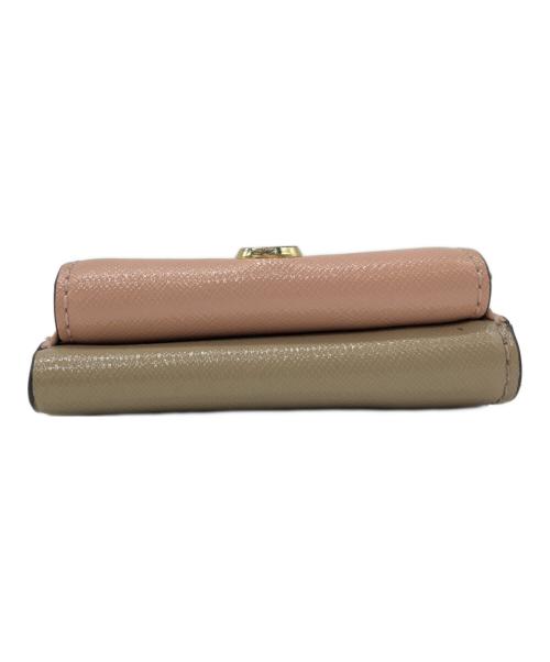 MARC JACOBS（マークジェイコブス）MARC JACOBS (マークジェイコブス) 3つ折り財布 ピンクベージュの古着・服飾アイテム