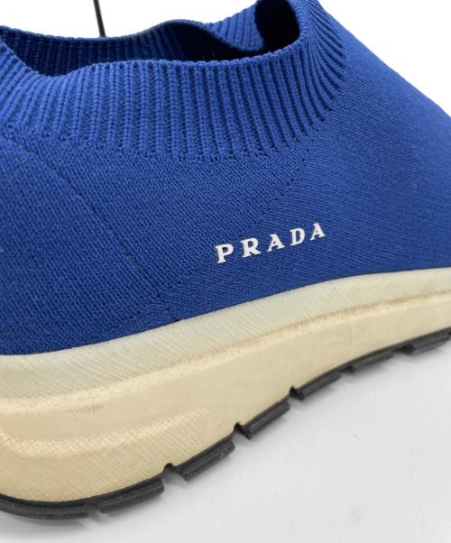 PRADA（プラダ）PRADA (プラダ) スニーカー ブルー サイズ:38の古着・服飾アイテム
