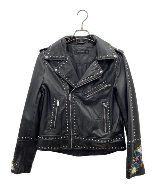 ZARA（ザラ）ZARA (ザラ) レザージャケット ブラック サイズ:Mの古着・服飾アイテム