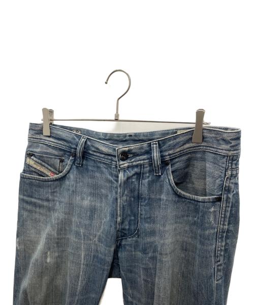 DIESEL（ディーゼル）DIESEL (ディーゼル) adidas (アディダス) デニムパンツ ネイビー サイズ: 78.5cm (W31)の古着・服飾アイテム