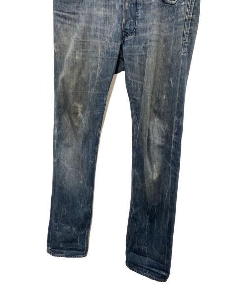 DIESEL（ディーゼル）DIESEL (ディーゼル) adidas (アディダス) デニムパンツ ネイビー サイズ: 78.5cm (W31)の古着・服飾アイテム