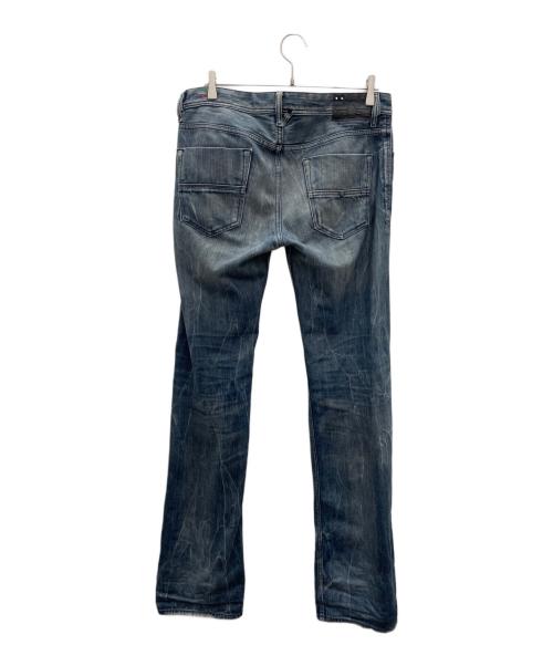 DIESEL（ディーゼル）DIESEL (ディーゼル) adidas (アディダス) デニムパンツ ネイビー サイズ: 78.5cm (W31)の古着・服飾アイテム