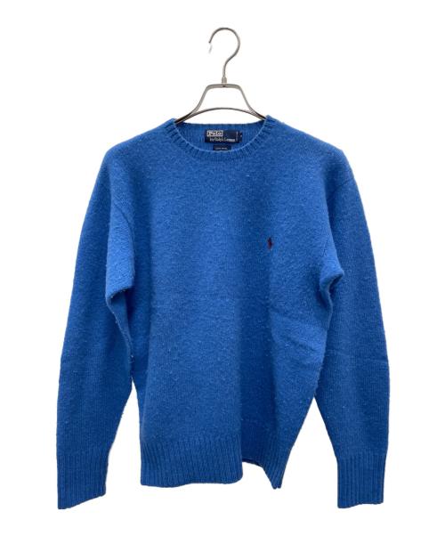 POLO RALPH LAUREN（ポロ・ラルフローレン）POLO RALPH LAUREN (ポロ・ラルフローレン) 厚手ニット ブルー サイズ:Mの古着・服飾アイテム