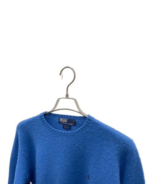 POLO RALPH LAUREN（ポロ・ラルフローレン）POLO RALPH LAUREN (ポロ・ラルフローレン) 厚手ニット ブルー サイズ:Mの古着・服飾アイテム