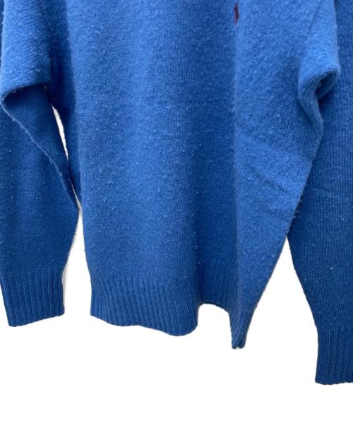 POLO RALPH LAUREN（ポロ・ラルフローレン）POLO RALPH LAUREN (ポロ・ラルフローレン) 厚手ニット ブルー サイズ:Mの古着・服飾アイテム