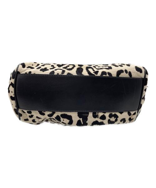 DOLCE & GABBANA（ドルチェ＆ガッバーナ）DOLCE & GABBANA (ドルチェ＆ガッバーナ) ハラコハンドバッグ ベージュ×ブラウンの古着・服飾アイテム