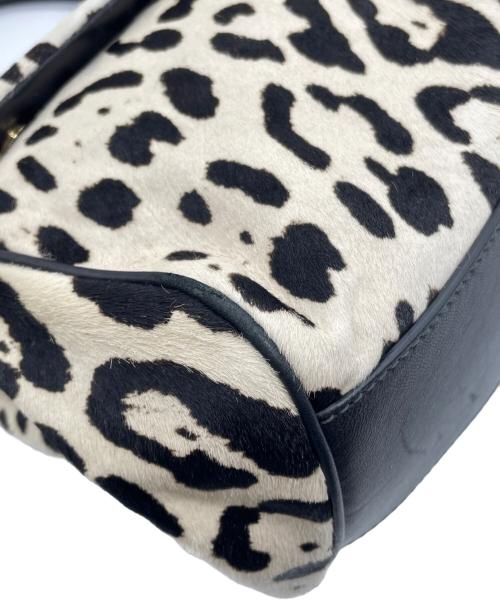 DOLCE & GABBANA（ドルチェ＆ガッバーナ）DOLCE & GABBANA (ドルチェ＆ガッバーナ) ハラコハンドバッグ ベージュ×ブラウンの古着・服飾アイテム