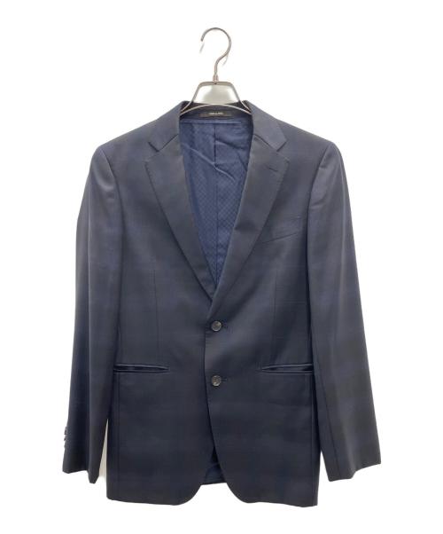 COMME CA MEN（コムサ・メン）COMME CA MEN (コムサ・メン) セットアップスーツ ネイビー×ブラック サイズ:Sの古着・服飾アイテム