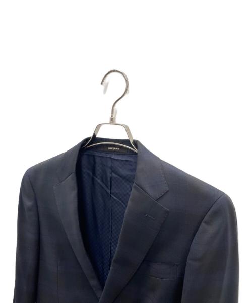 COMME CA MEN（コムサ・メン）COMME CA MEN (コムサ・メン) セットアップスーツ ネイビー×ブラック サイズ:Sの古着・服飾アイテム