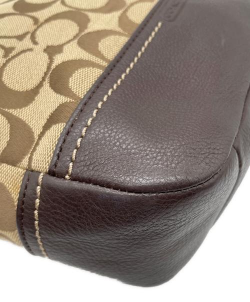 COACH（コーチ）COACH (コーチ) 2WAYバッグ ベージュ×ブラウンの古着・服飾アイテム