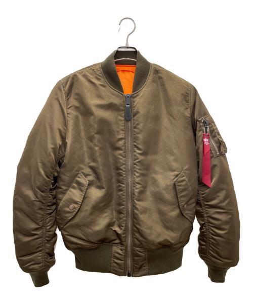 ALPHA（アルファ）ALPHA (アルファ) MA-1ジャケット カーキ サイズ:Lの古着・服飾アイテム