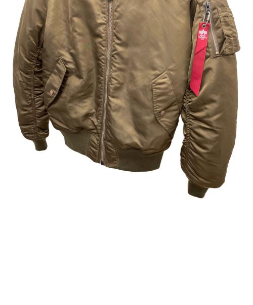ALPHA（アルファ）ALPHA (アルファ) MA-1ジャケット カーキ サイズ:Lの古着・服飾アイテム