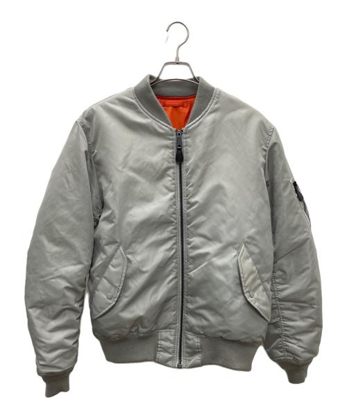 AVIREX（アヴィレックス）AVIREX (アヴィレックス) MA-1ジャケット ライトグレー サイズ:XLの古着・服飾アイテム