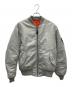 AVIREX（アヴィレックス）の古着「MA-1ジャケット」｜ライトグレー