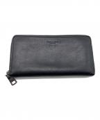 COACHコーチ）の古着「ラウンドファスナー財布」｜ブラック