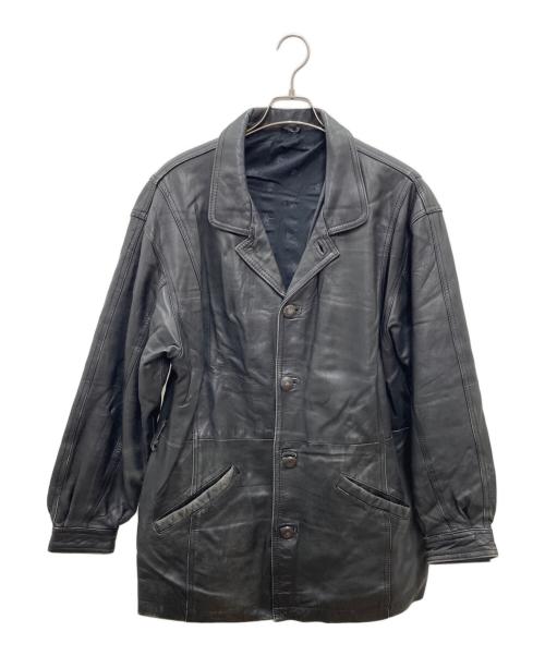 echtes leder（エヒテス レーダァ）echtes leder (エヒテス レーダァ) レザージャケット ブラック サイズ:Lの古着・服飾アイテム