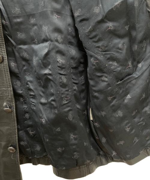 echtes leder（エヒテス レーダァ）echtes leder (エヒテス レーダァ) レザージャケット ブラック サイズ:Lの古着・服飾アイテム