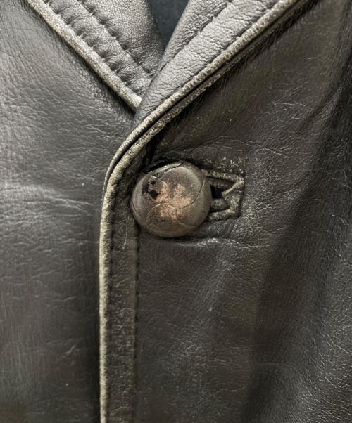 echtes leder（エヒテス レーダァ）echtes leder (エヒテス レーダァ) レザージャケット ブラック サイズ:Lの古着・服飾アイテム