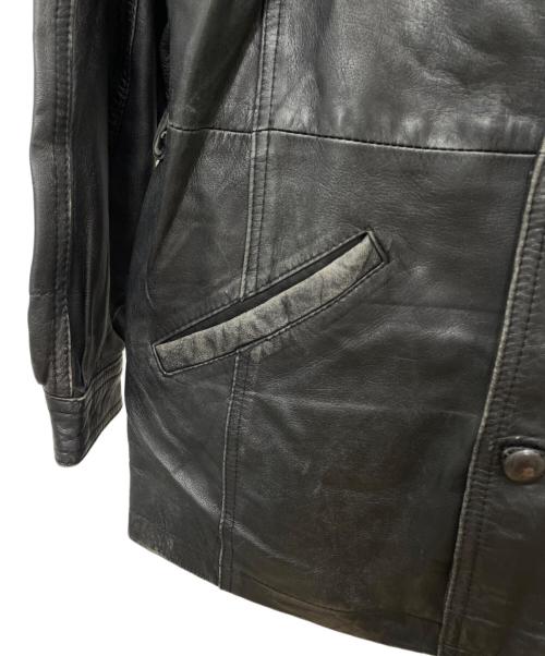 echtes leder（エヒテス レーダァ）echtes leder (エヒテス レーダァ) レザージャケット ブラック サイズ:Lの古着・服飾アイテム