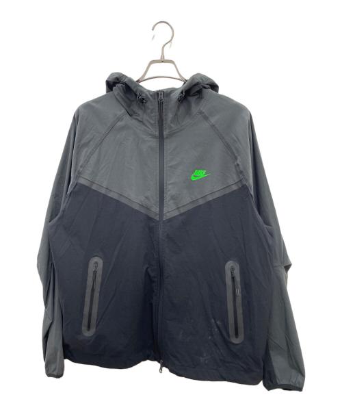 NIKE（ナイキ）NIKE (ナイキ) ナイロンジャケット グレー×ブラック サイズ:XLの古着・服飾アイテム