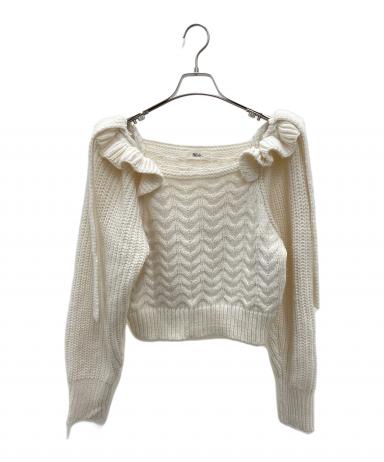 haru　Bibiy. ニット※ご購入前にコメントお送り下さい。 中古・古着通販】Bibiy. (ビビィ) 厚手ニット ホワイト サイズ:Free