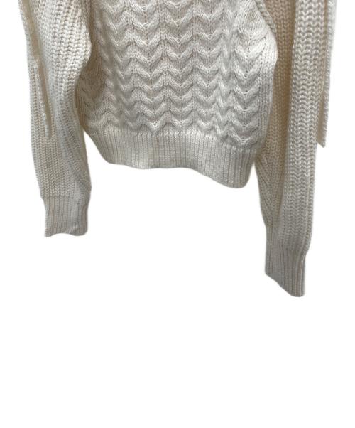 Bibiy.（ビビィ）Bibiy. (ビビィ) 厚手ニット ホワイト サイズ:Freeの古着・服飾アイテム