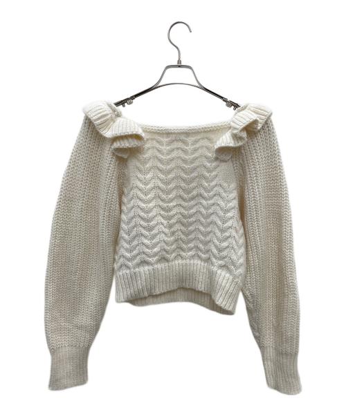 Bibiy.（ビビィ）Bibiy. (ビビィ) 厚手ニット ホワイト サイズ:Freeの古着・服飾アイテム