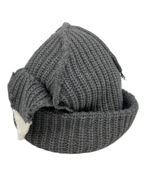 CHARLES JEFFREY LOVERBOY（チャールズ ジェフリー ラバーボーイ）CHARLES JEFFREY LOVERBOY (チャールズ ジェフリー ラバーボーイ) ニット帽 グレーの古着・服飾アイテム