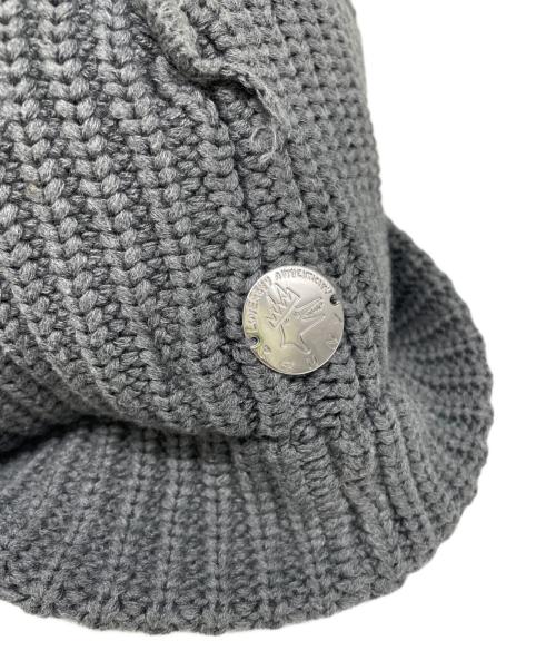 CHARLES JEFFREY LOVERBOY（チャールズ ジェフリー ラバーボーイ）CHARLES JEFFREY LOVERBOY (チャールズ ジェフリー ラバーボーイ) ニット帽 グレーの古着・服飾アイテム