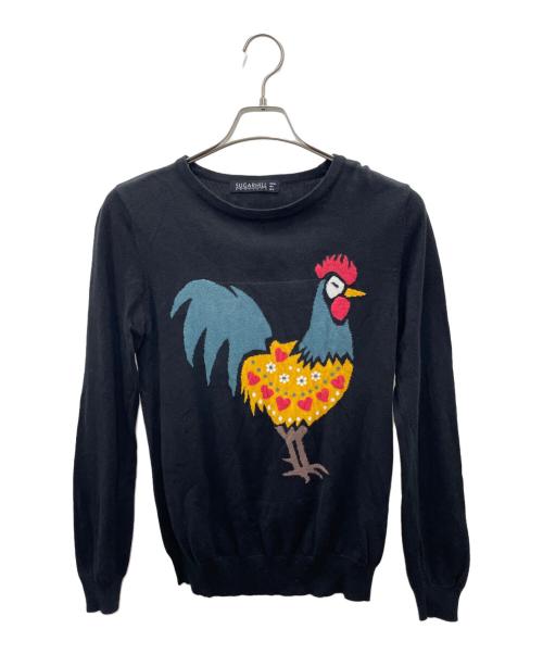 SUGARHILL（シュガーヒル）SUGARHILL (シュガーヒル) 薄手ニット ブラック サイズ:38の古着・服飾アイテム