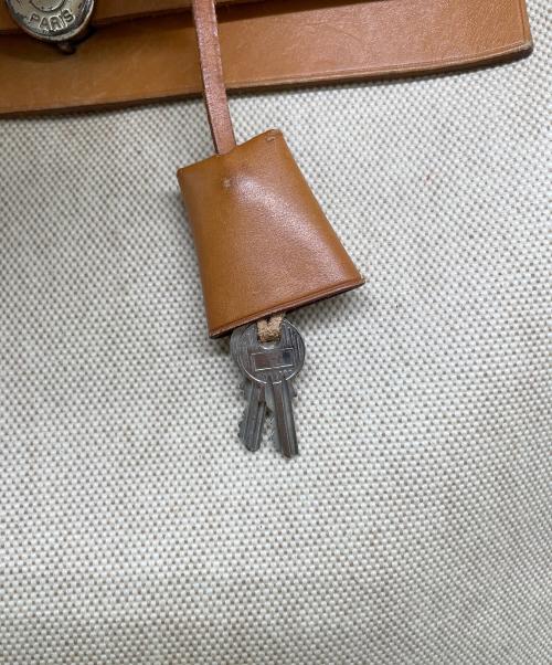 HERMES（エルメス）HERMES (エルメス) リュック ベージュ×ブラウンの古着・服飾アイテム