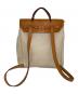 HERMES (エルメス) リュック ベージュ×ブラウン：120000円