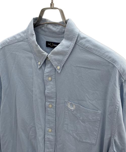 FRED PERRY（フレッドペリー）FRED PERRY (フレッドペリー) 長袖シャツ ブルー サイズ:Lの古着・服飾アイテム