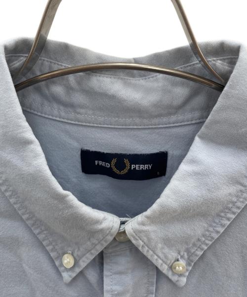 FRED PERRY（フレッドペリー）FRED PERRY (フレッドペリー) 長袖シャツ ブルー サイズ:Lの古着・服飾アイテム