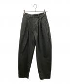 H BEAUTY&YOUTHエイチ ビューティー&ユース）の古着「ツインタックパンツ」｜グリーン