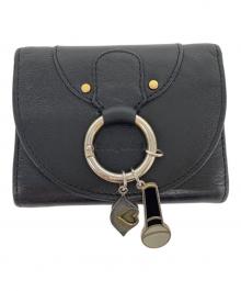 SEE BY CHLOE（シーバイクロエ）の古着「3つ折り財布」｜ブラック