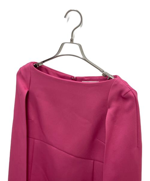 CELFORD（セルフォード）CELFORD (セルフォード) トリプルクロスケープドレス ピンク サイズ:Mの古着・服飾アイテム