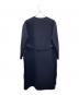 UNITED ARROWS (ユナイテッドアローズ) ダブルフェイスノーカラーコート ネイビー サイズ:36：13000円