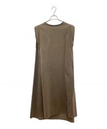 COGTHEBIGSMOKE（コグザビッグスモーク）の古着「ノースリーブ・キャミソールワンピース」｜オリーブ