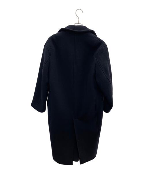 ETRE（エトレ）ETRE (エトレ) ダブルブレストウールコート ネイビー サイズ:Sの古着・服飾アイテム