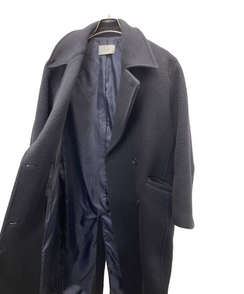 ETRE（エトレ）ETRE (エトレ) ダブルブレストウールコート ネイビー サイズ:Sの古着・服飾アイテム