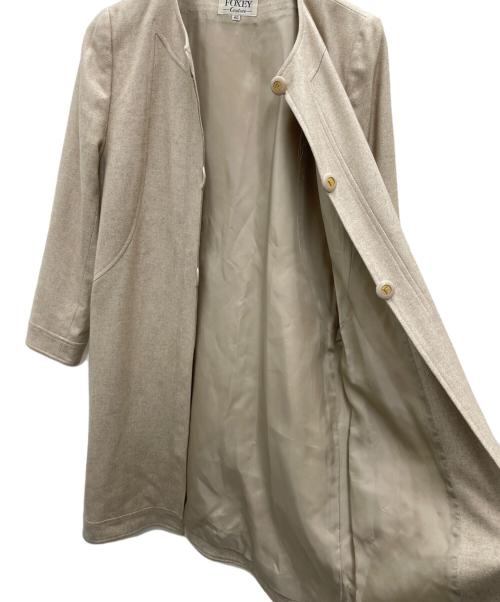 FOXEY（フォクシー）FOXEY (フォクシー) カシミヤ混コート ベージュ サイズ:40の古着・服飾アイテム