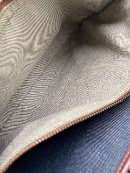 CELINE（セリーヌ）CELINE (セリーヌ) デニムブギーバッグ ネイビー×ブラウンの古着・服飾アイテム