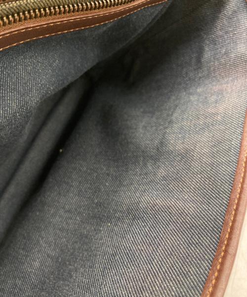 CELINE（セリーヌ）CELINE (セリーヌ) デニムブギーバッグ ネイビー×ブラウンの古着・服飾アイテム