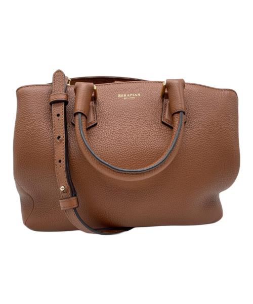 serapian（セラピアン）serapian (セラピアン) 2WAYバッグ ブラウンの古着・服飾アイテム