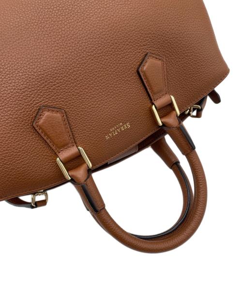 serapian（セラピアン）serapian (セラピアン) 2WAYバッグ ブラウンの古着・服飾アイテム